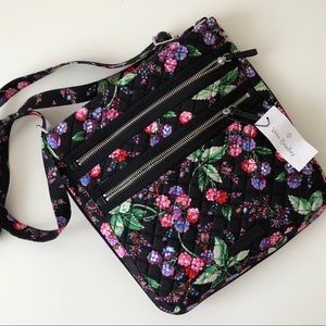 Vera Bradley Iconic Triple ZIP Hipster Bag